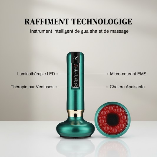 Smart Vacuum Massage Handheld Cellulite Massager Rechargeable Cupping Device Infrared Red Light Warm Compress Body Back Shoulder